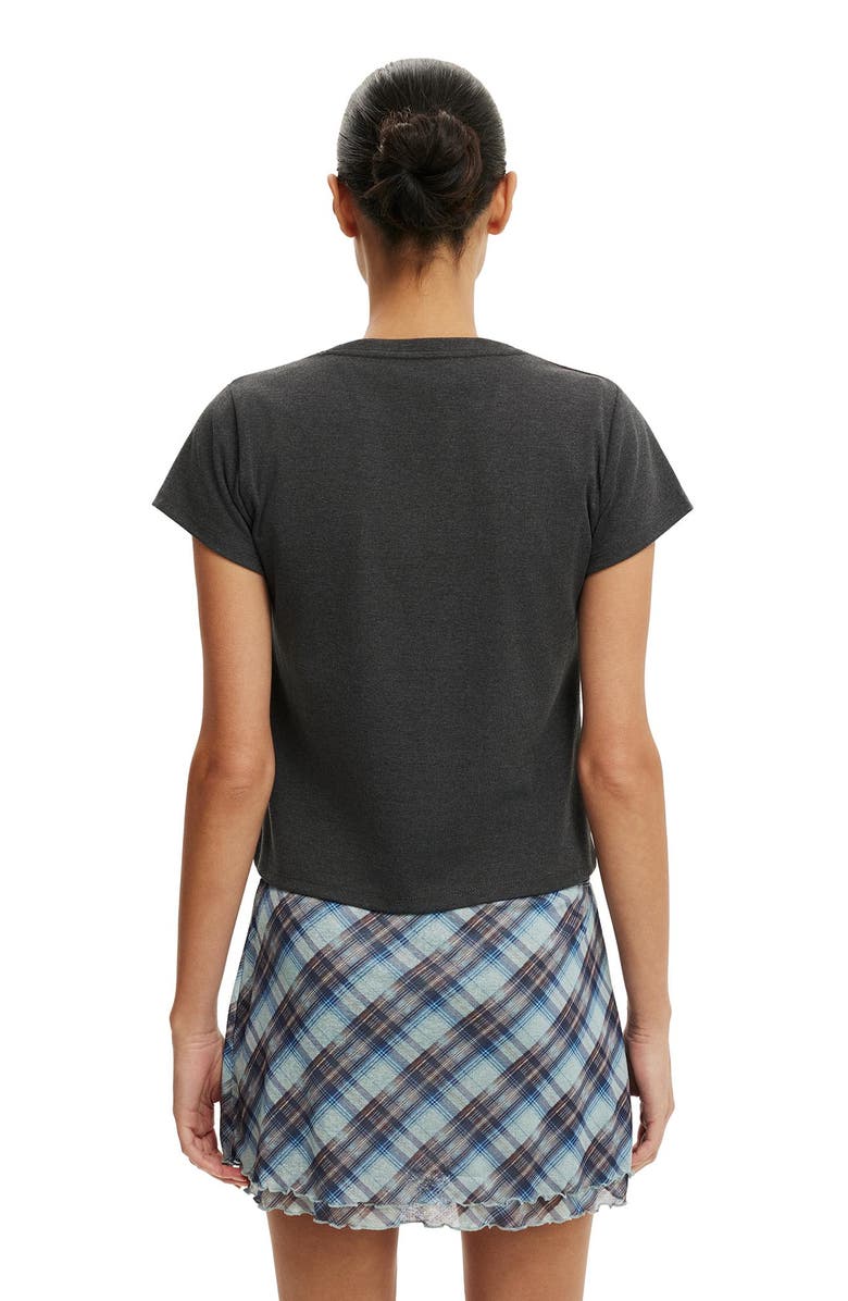 Cotton On Women's Molly Mini Skirt, Alternate, color, Mila Asym Check Cosmic Star