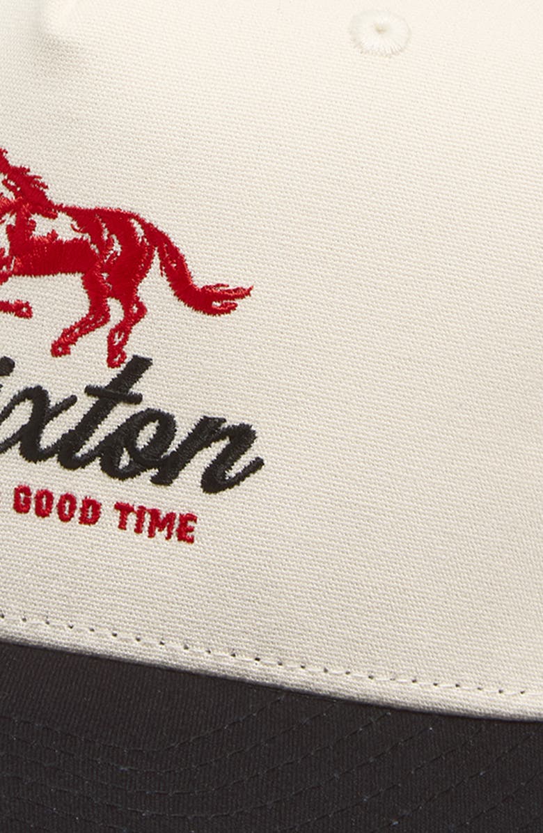 Brixton Good Times Organic Cotton Snapback Baseball Cap, Alternate, color, Black/ Whitecap