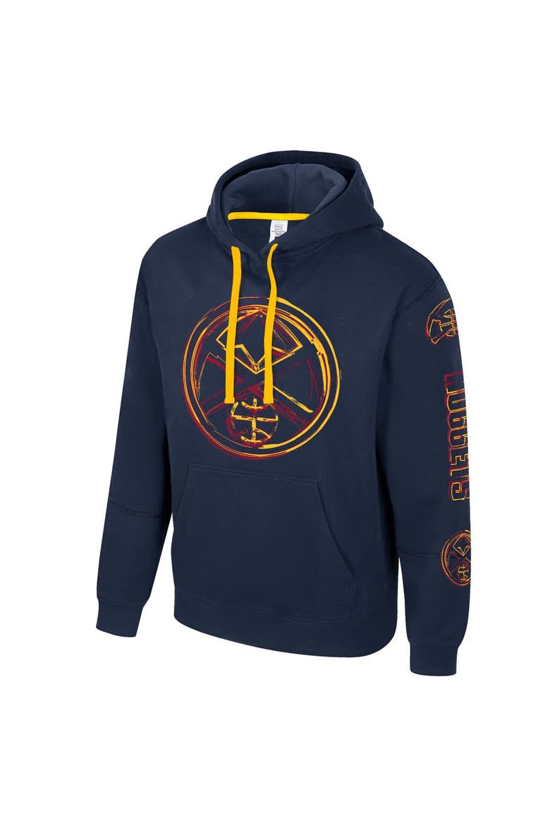 Unisex Stadium Essentials Navy Denver Nuggets Elementized Pullover Hoodie, Alternate, color, Navy
