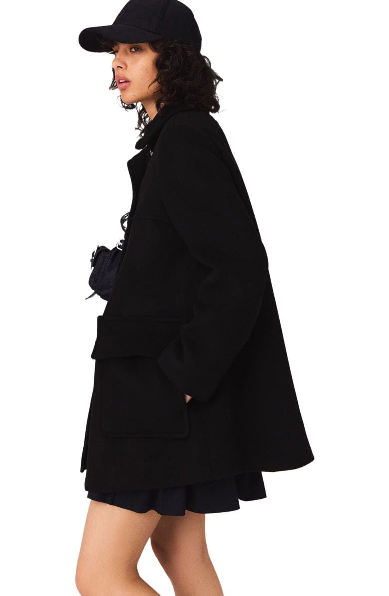 maje Wool blend coat, Alternate, color, 