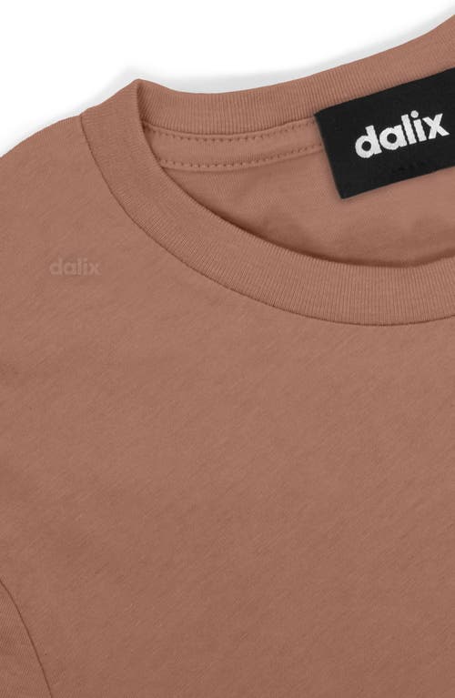 Dalix Womens Lil Peach Jersey Tee In Brown