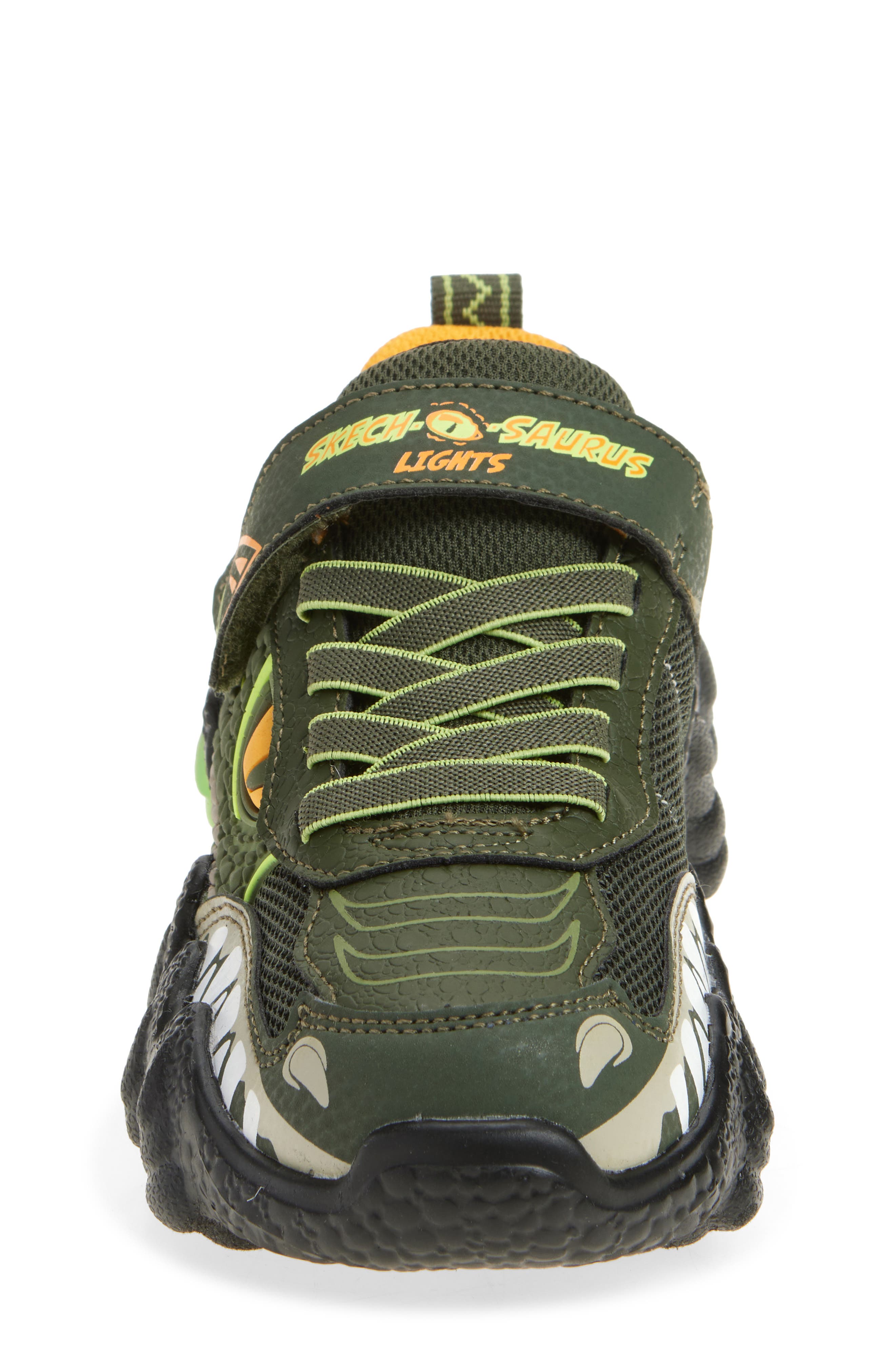 SKECHERS Skech-O-Saurus 2.0 Light-Up Sneaker, Alternate, color, Olive