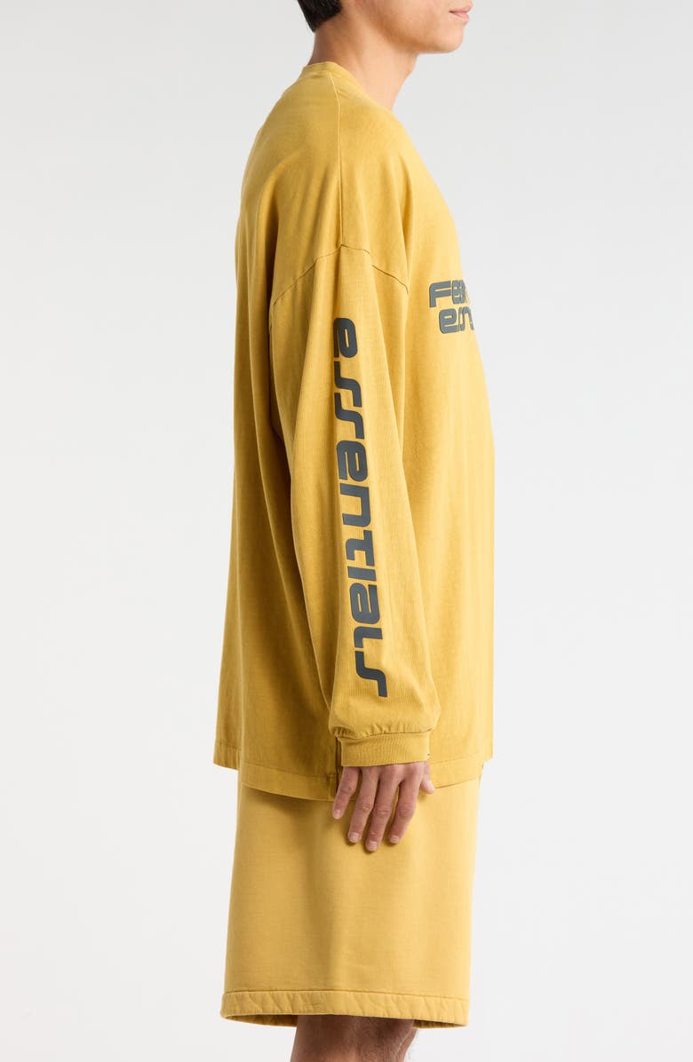 Fear of God Essentials '90s Long Sleeve Logo Graphic T-Shirt, Alternate, color, Canyon