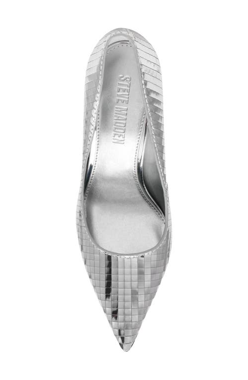 Steve Madden Noir Pointed Toe Pump In Silver