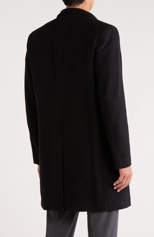 Theory Standard Coat In Double-face Wool-cashmere In Black