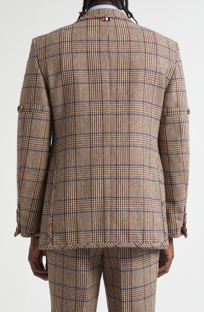 Thom Browne Shrunken Fit Hunting Tweed Armband Sport Coat, Alternate, color, Dark Brown