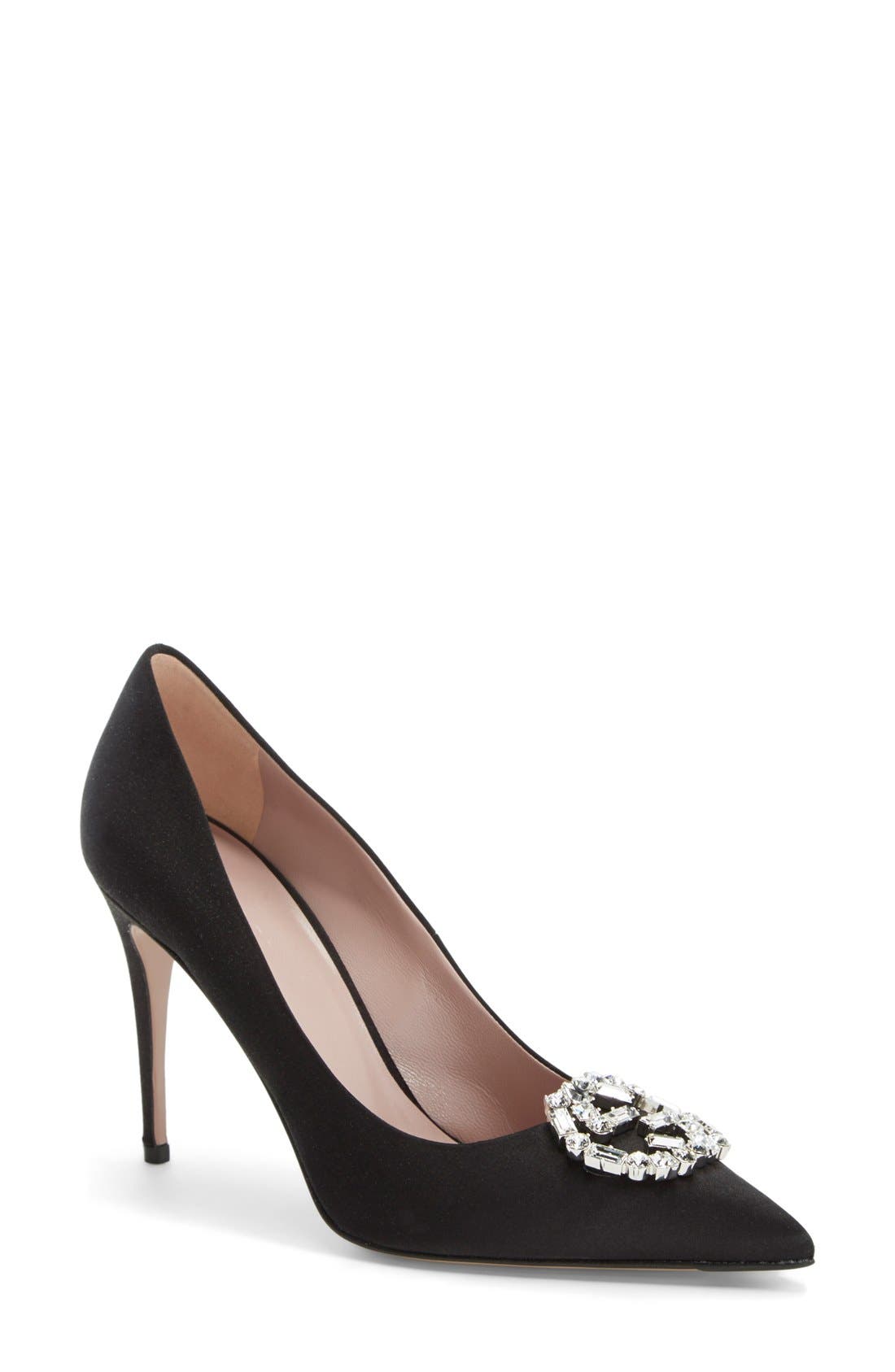 Gucci 'GG' Pointy Toe Pump, Main, color, 