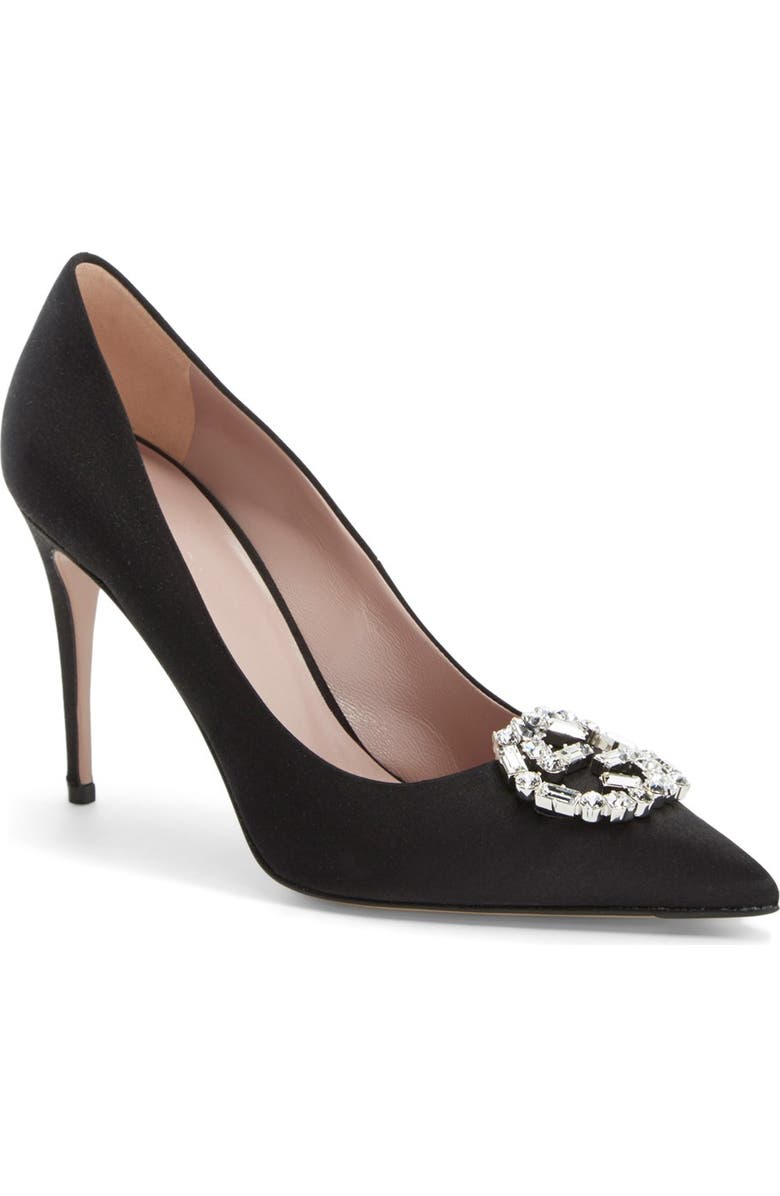 Gucci 'GG' Pointy Toe Pump, Main, color,