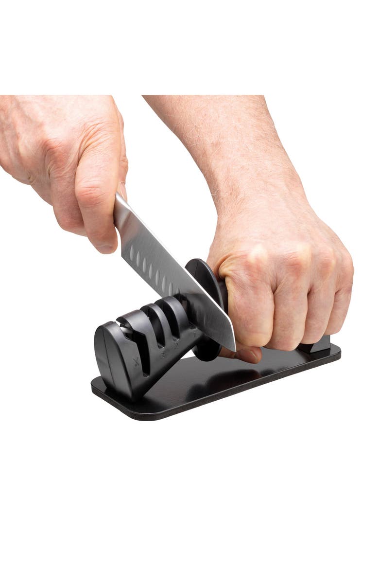 iD3® BLACK SAMURAI 3-Step Knife Sharpener, Alternate, color, Black