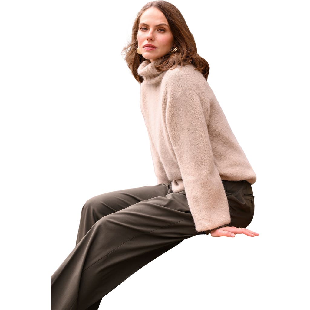 Celtic & Co. Alpaca Cott Slch Turtleneck Sweater in Oatmeal  product