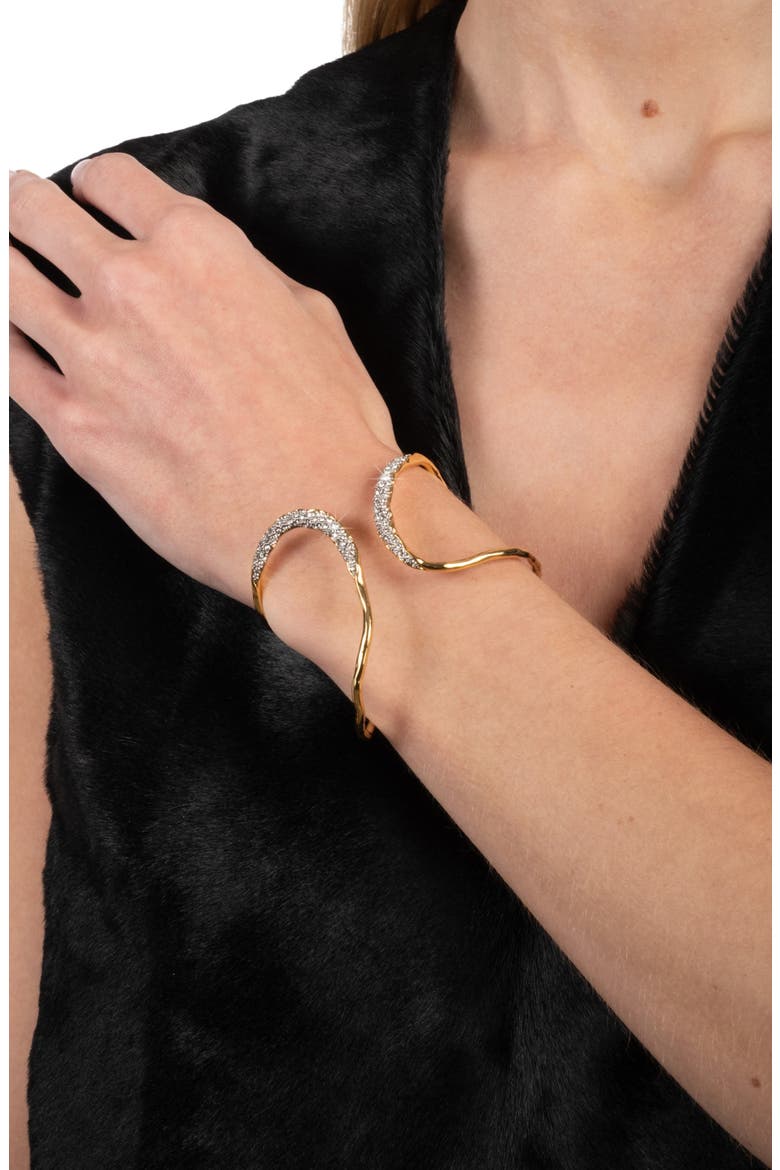 Solanales Crystal Freeform Cuff, Alternate, color, CRYSTALS