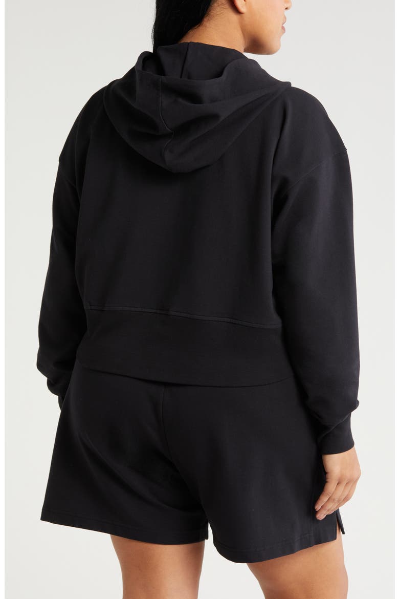 Swoop Full Zip Hoodie, Alternate, color, BLACK