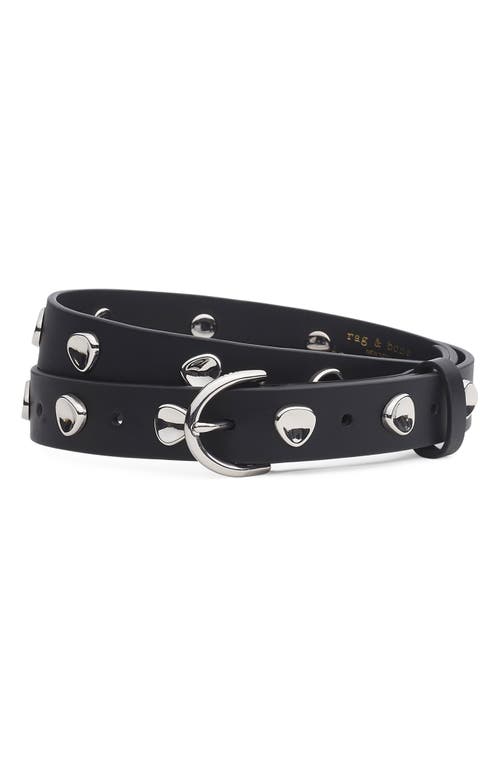 Rag & Bone Brynn Leather Belt In Black