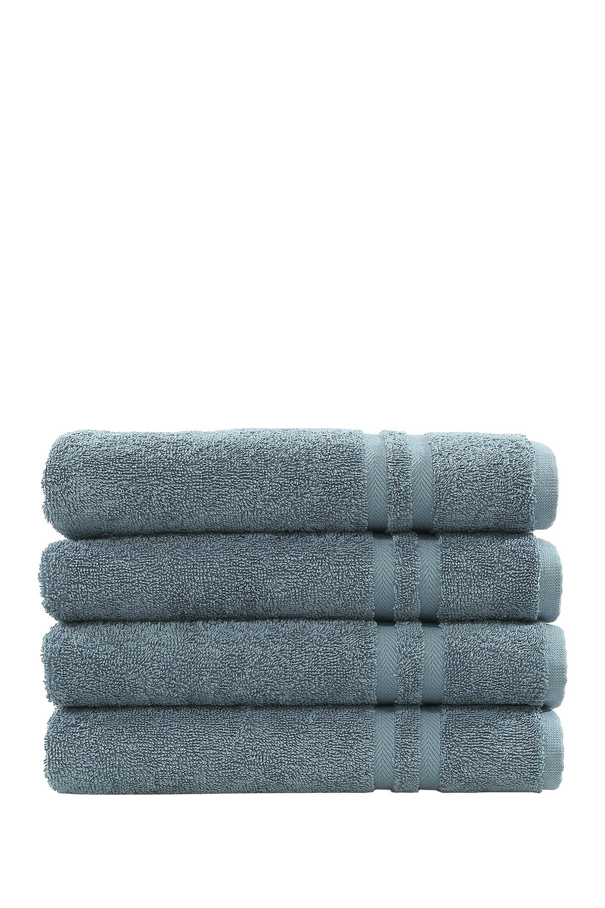 Linum Home Textiles Denzi Hand Towels - Set of 4 - Denzi Blue