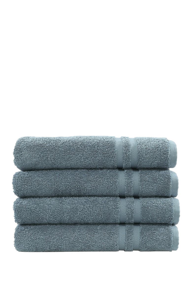 Denzi Hand Towels - Set of 4 - Denzi Blue, Main, color, DENZI BLUE