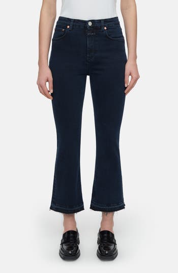 Closed Hi-sun Crop Flare Leg Jeans In Multi