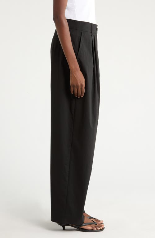 Reformation Danielle Pleated Wide Leg Pants In Black
