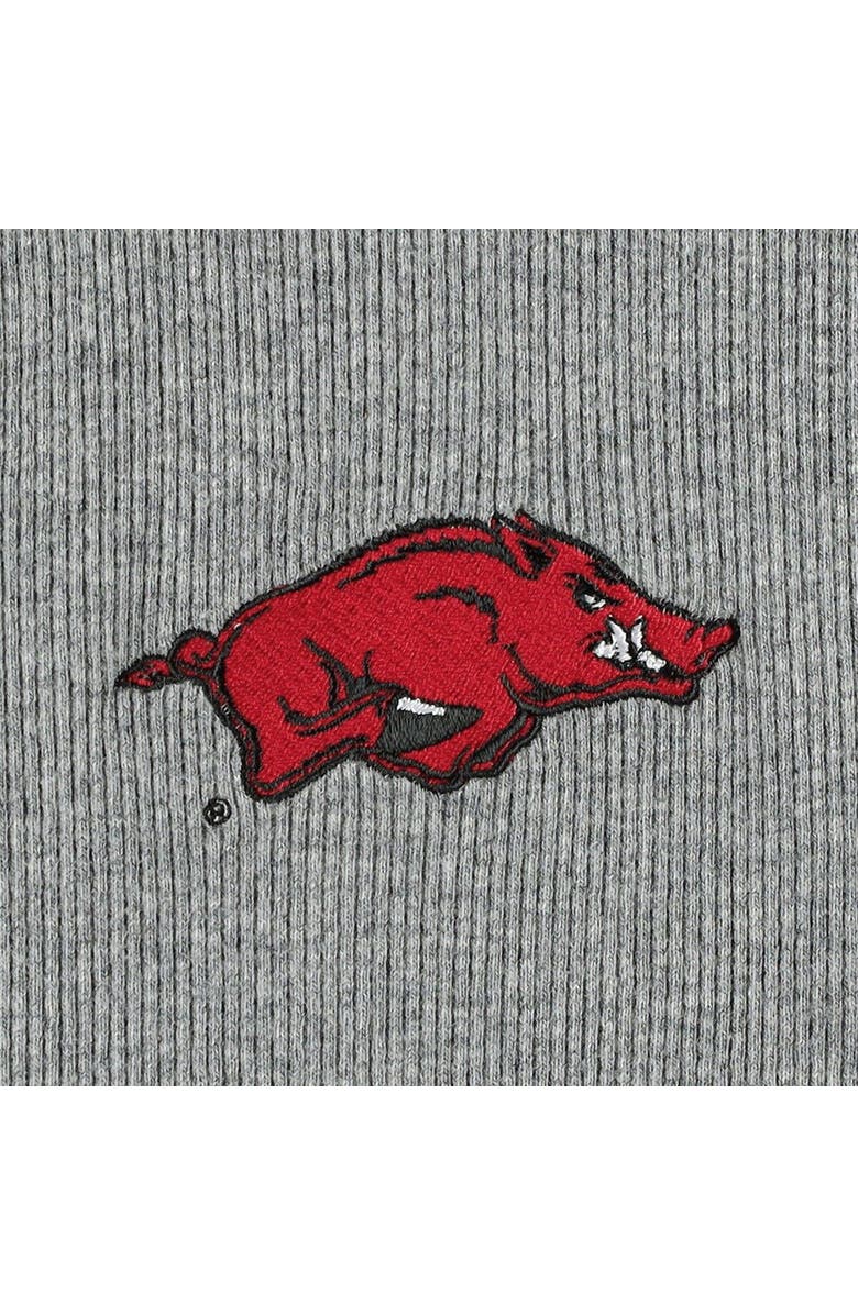 BOXERCRAFT Women's Gray Arkansas Razorbacks Harper Henley Long Sleeve T-Shirt, Alternate, color,