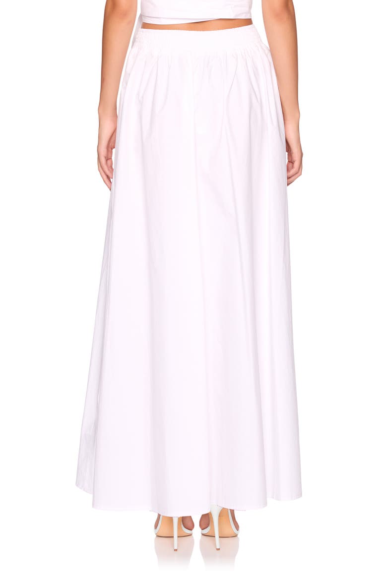 Cotton Poplin Maxi Skirt, Alternate, color, SUGAR
