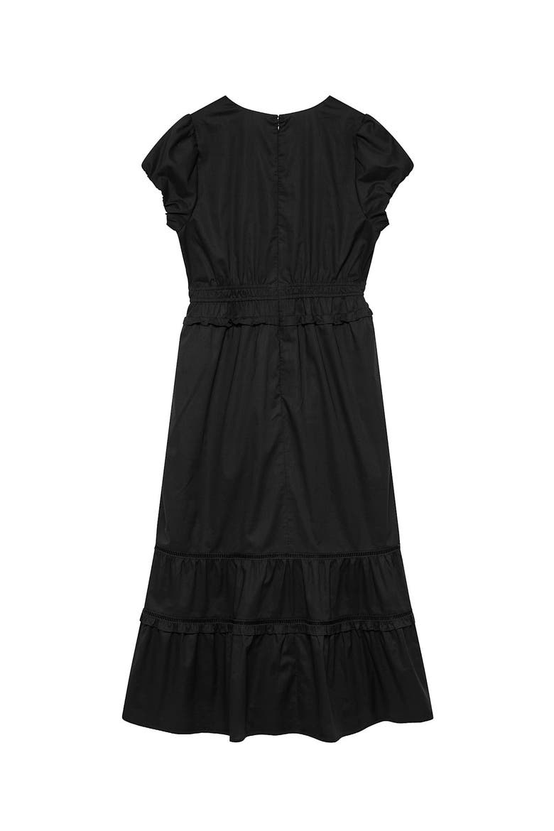 Cotton Midi Dress, Alternate, color, Black