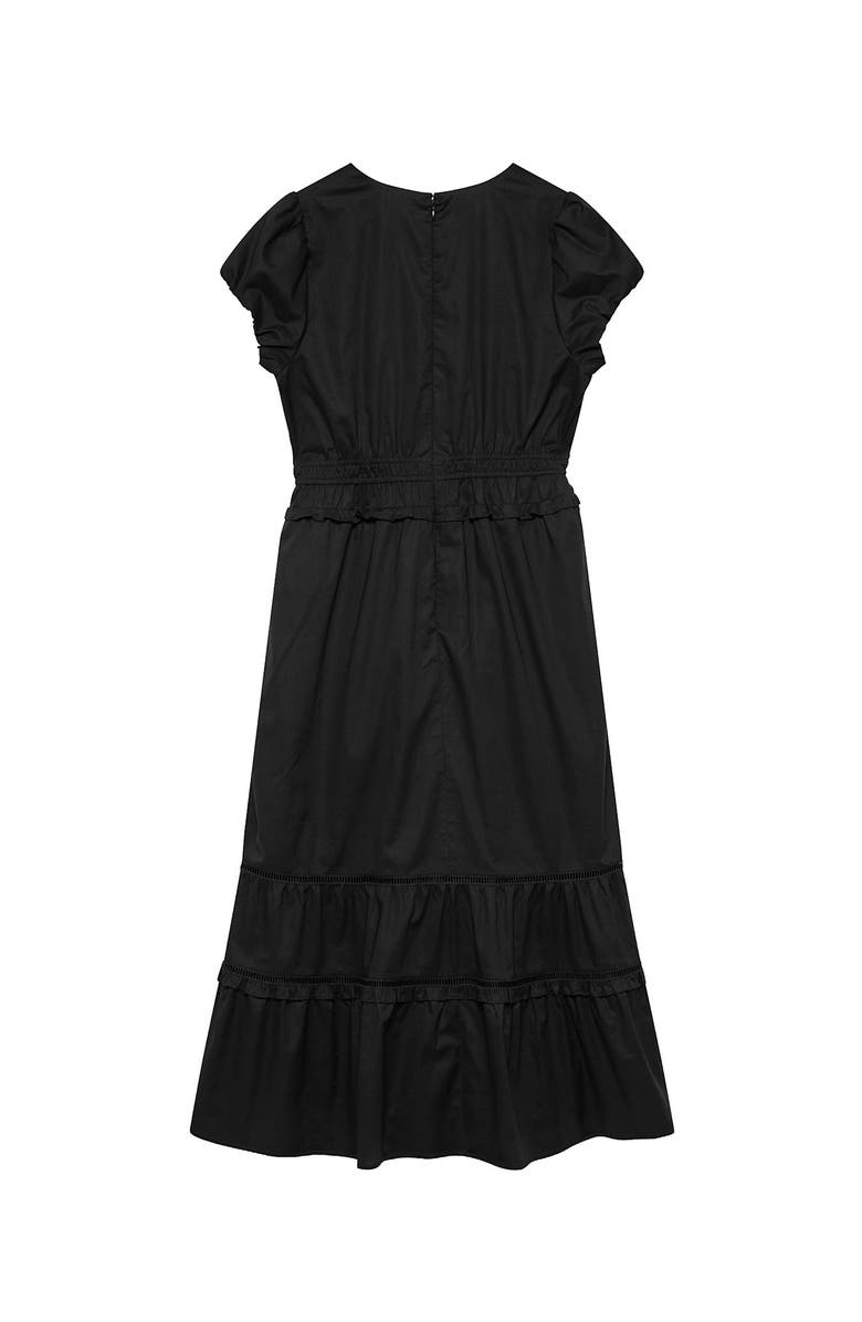 MINT VELVET Cotton Midi Dress, Alternate, color, Black