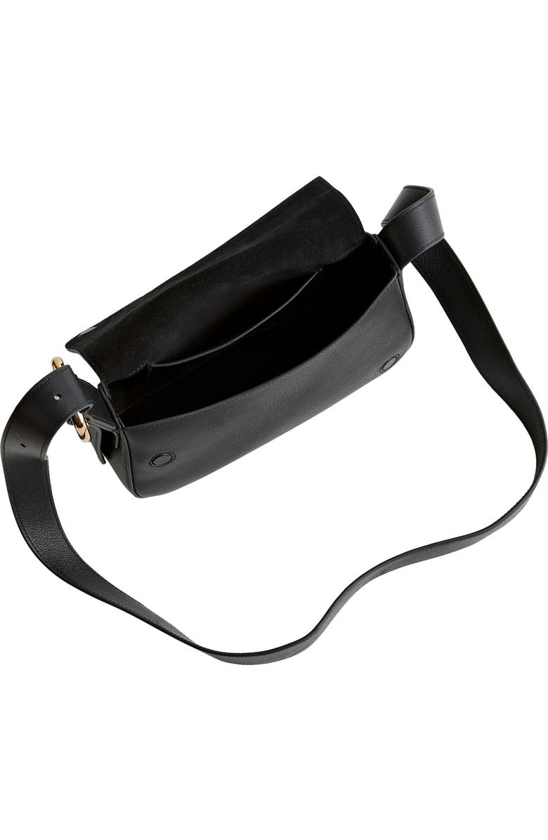 Madewell The Sculptural Buckle Leather Crossbody Bag, Alternate, color,