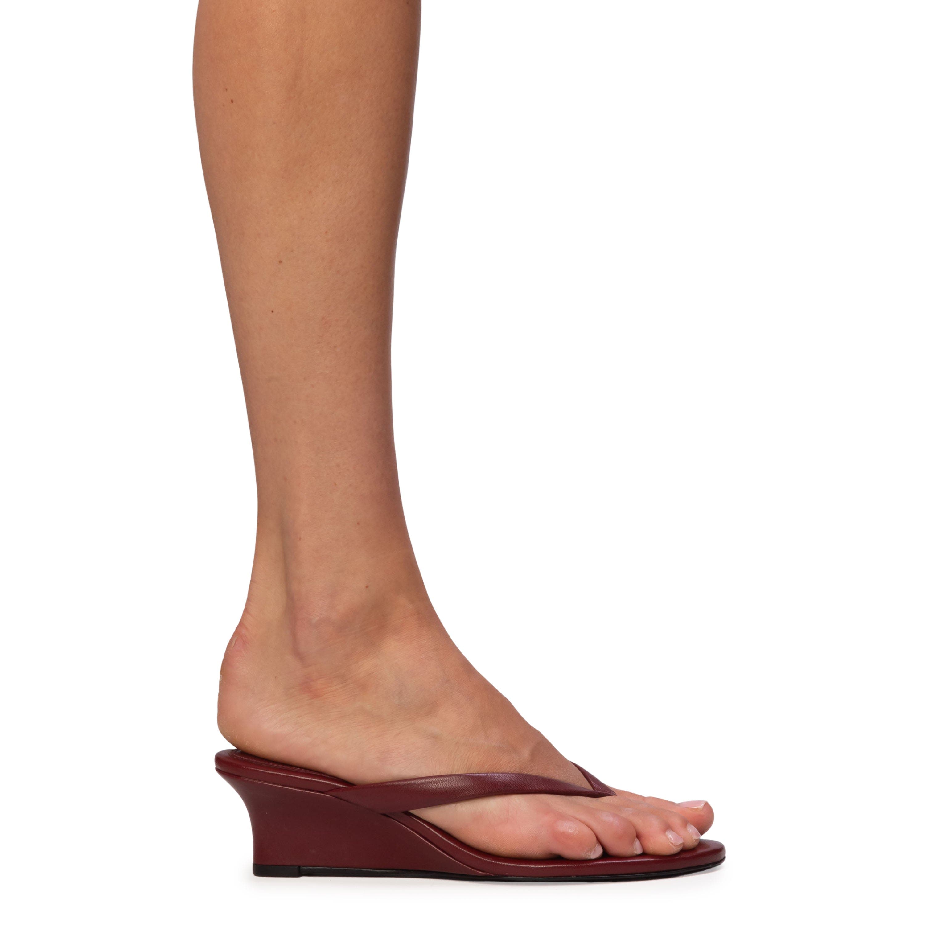 Easy 50 Leather Wedge, Alternate, color, Chili Flake Leather