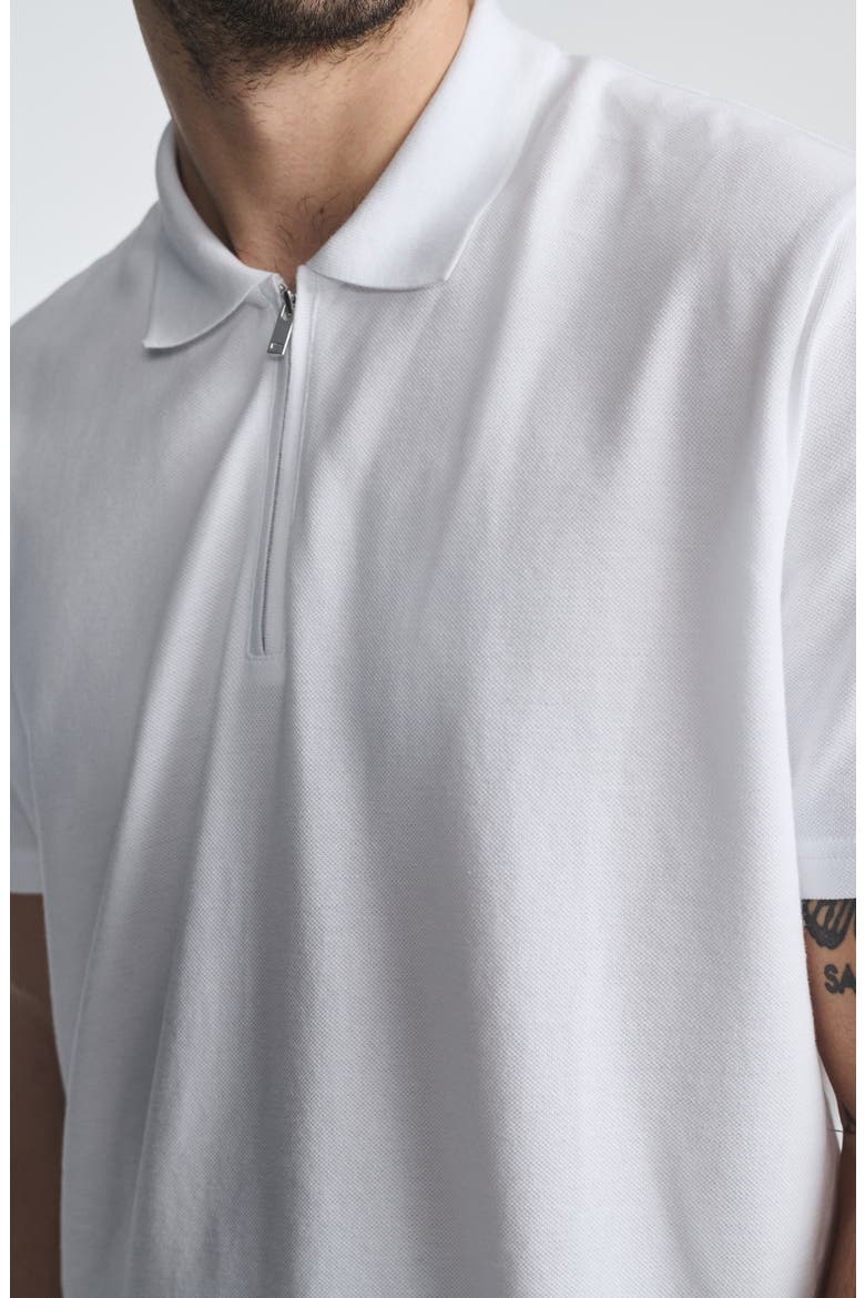 Half Zip Polo, Alternate, color, WHITE