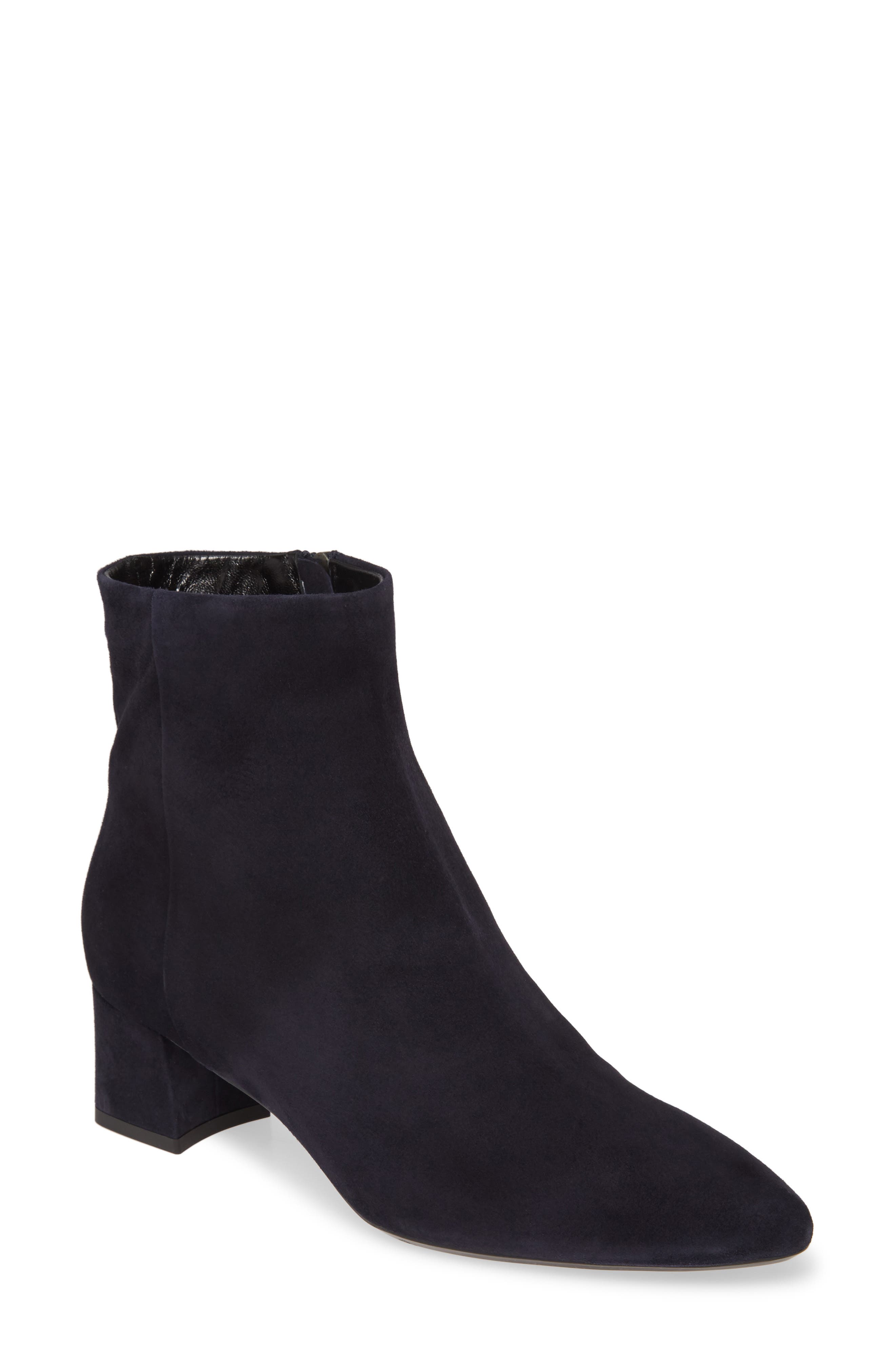 Perlina Weatherproof Bootie, Main, color, NAVY SUEDE