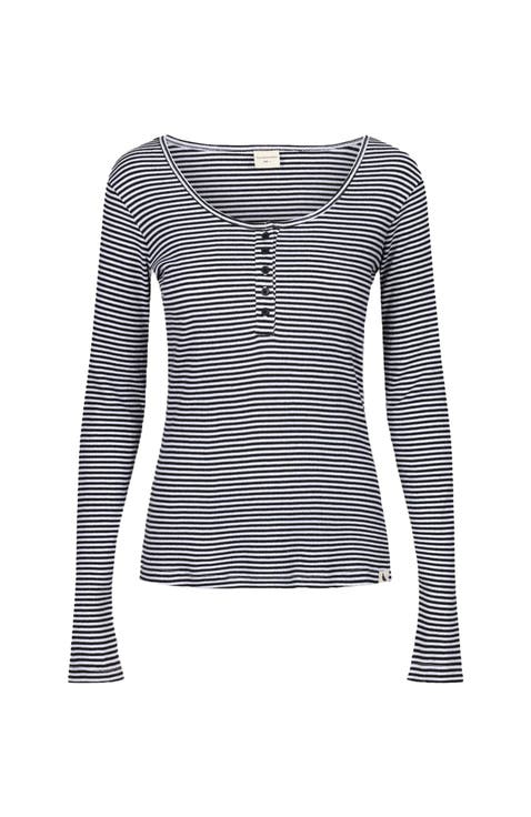 Organic Cotton Nora Stripe Print Top