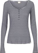 Turtledove London Organic Cotton Nora Stripe Print Top
