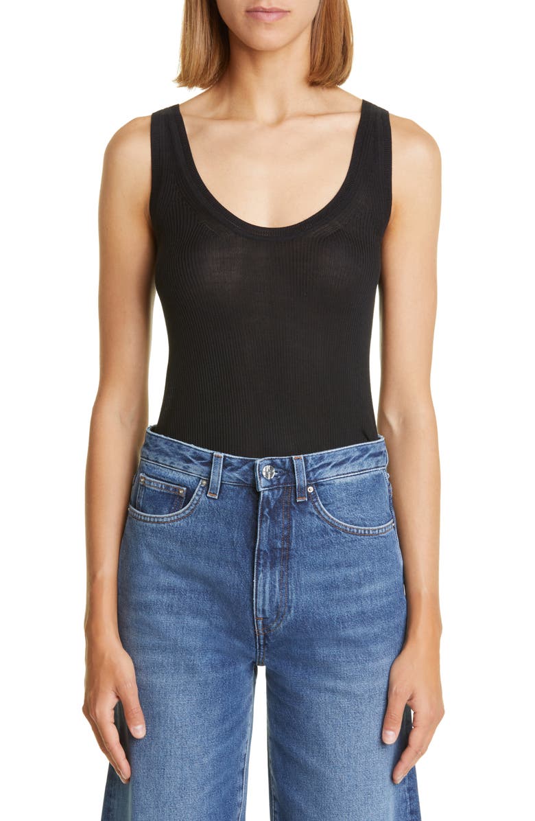 TOTEME Silk & Cashmere Tank Top, Main, color, 
