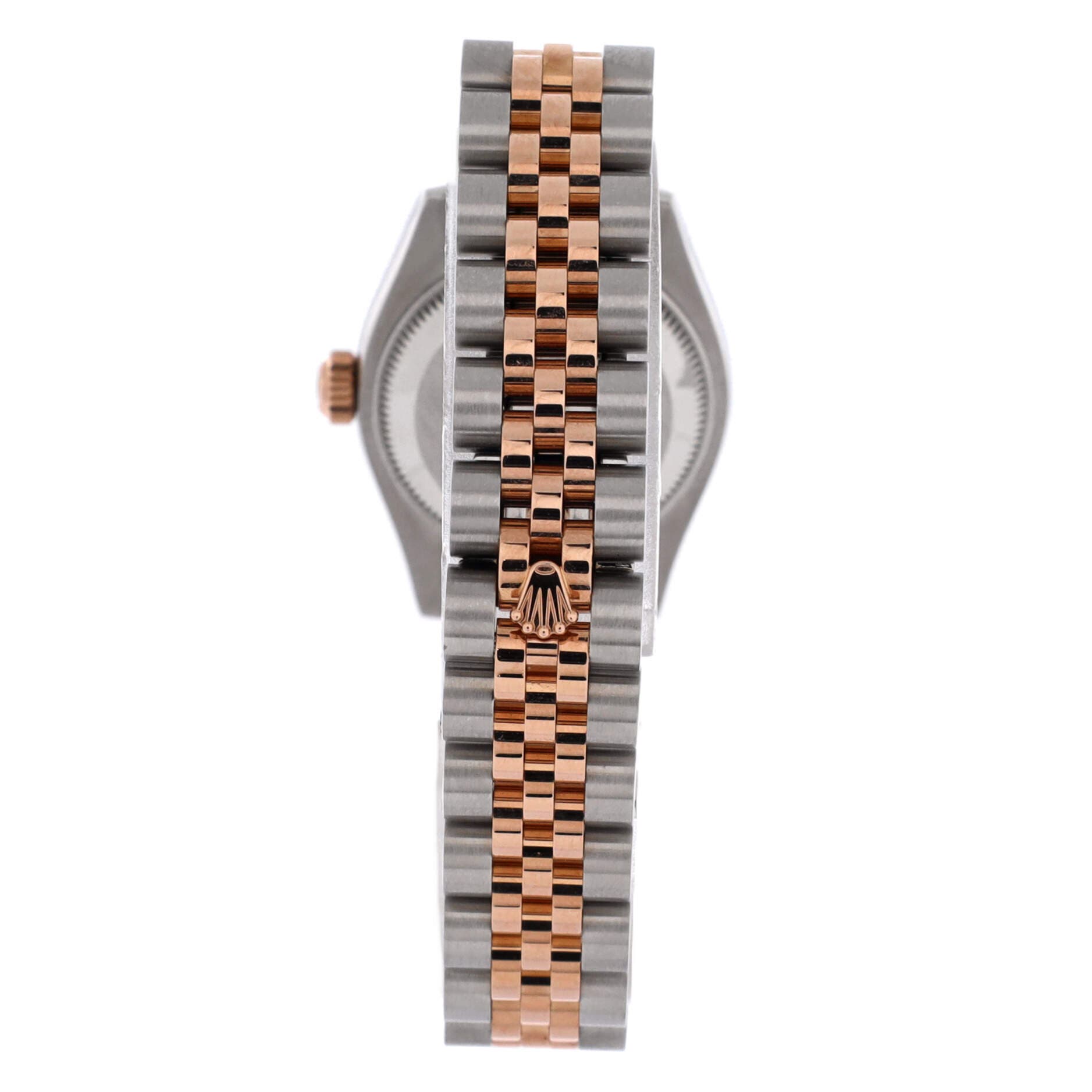 Oyster Perpetual Datejust Automatic Watch Stainless Steel and Rose Gold with Diamond Markers 26, Alternate, color, Metallic Gold
