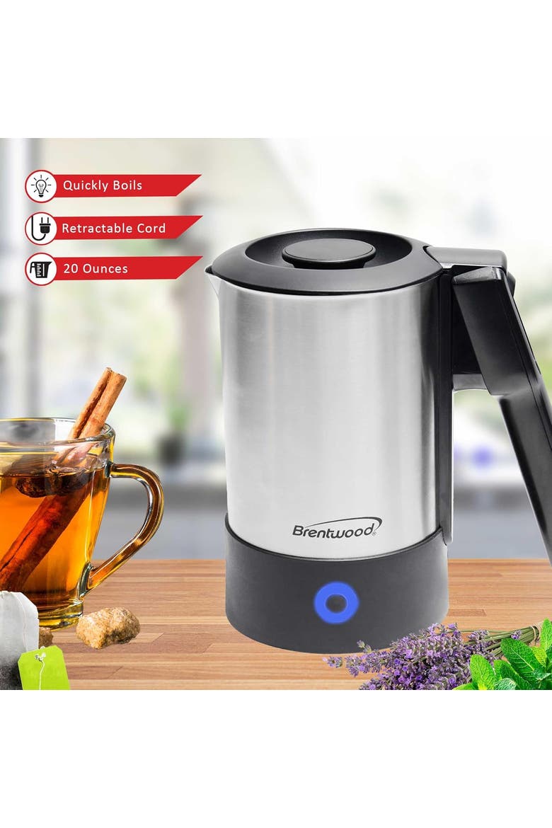 Electric Travel Kettle, Alternate, color, Silver