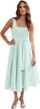 Phase Eight Melinda Cotton Tie Midi Dress