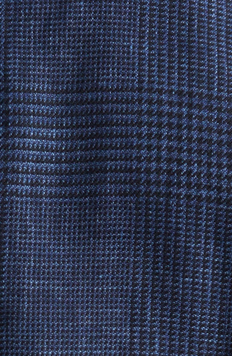 Eleventy Unstructured Plaid Linen & Wool Blend Sport Coat, Alternate, color, 11 Blue