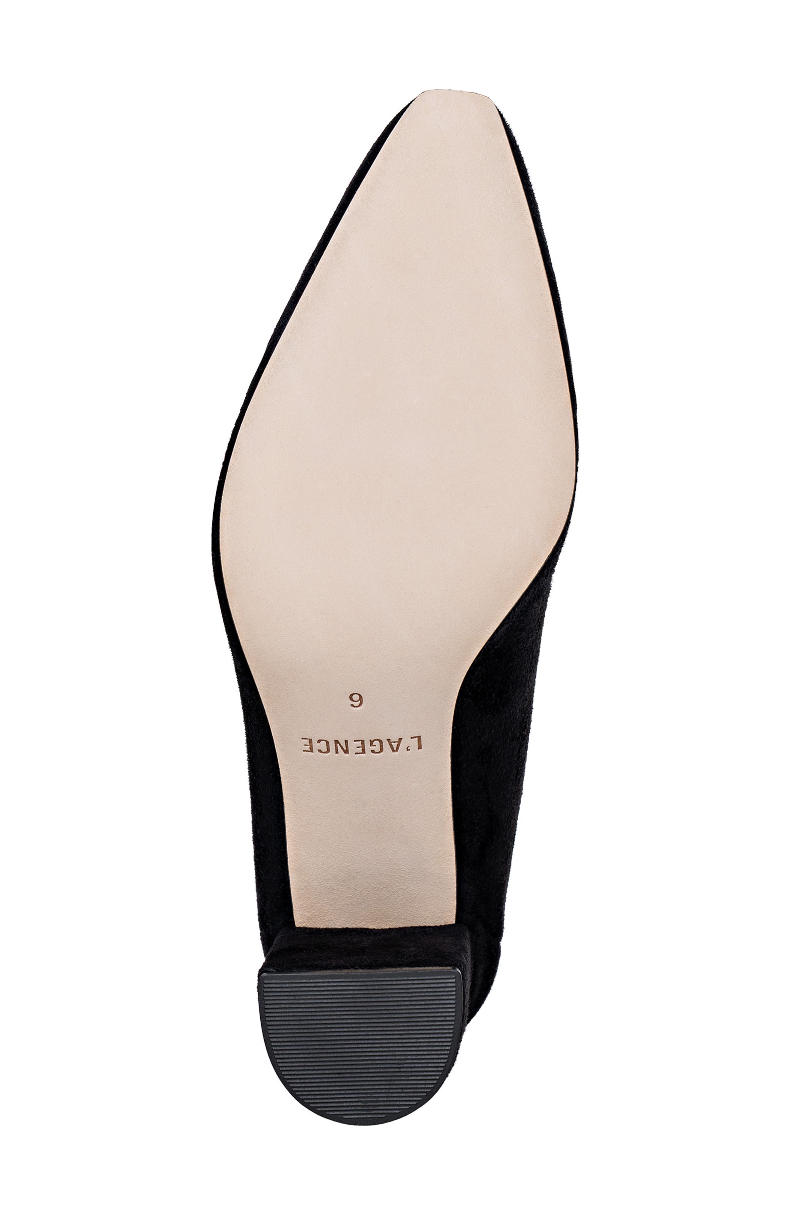 L'AGENCE Salome Bootie, Alternate, color, Black Suede