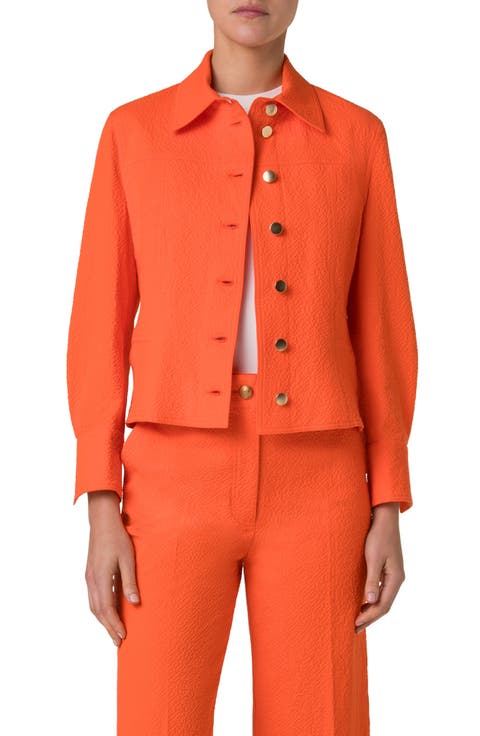 Shop Orange Akris punto Online | Nordstrom Shop Orange Akris punto Online | Nordstrom