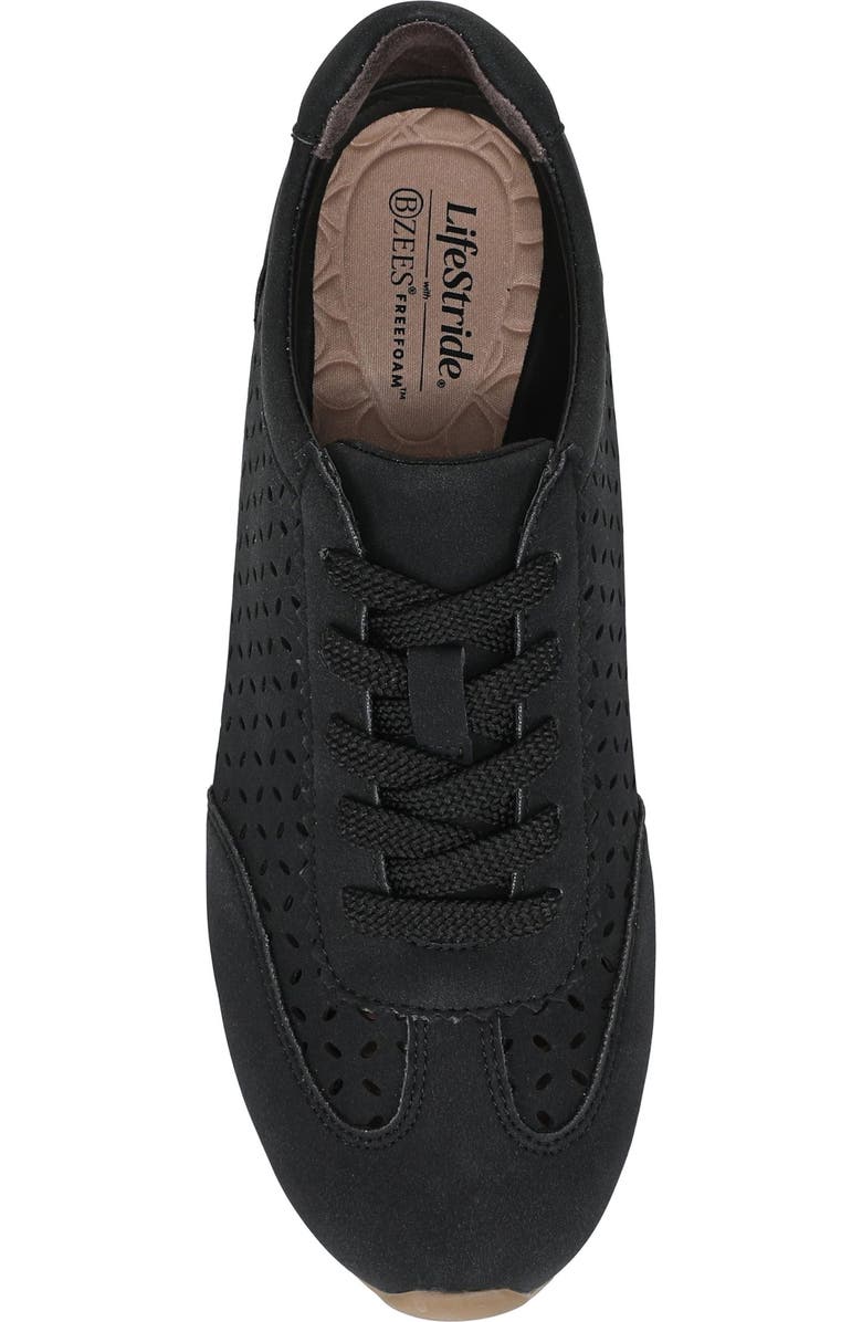 LifeStride Forsythia Cutout Sneaker, Alternate, color, Black