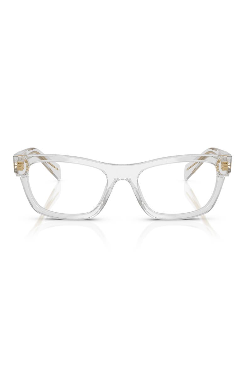 54mm Butterfly Optical Glasses, Main, color, TRANSPARENT GREY