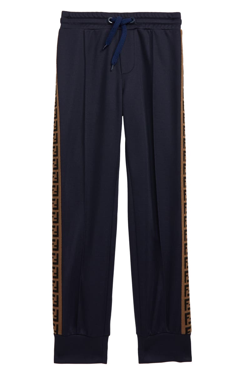 Fendi Logo Stripe Track Pants, Main, color, 