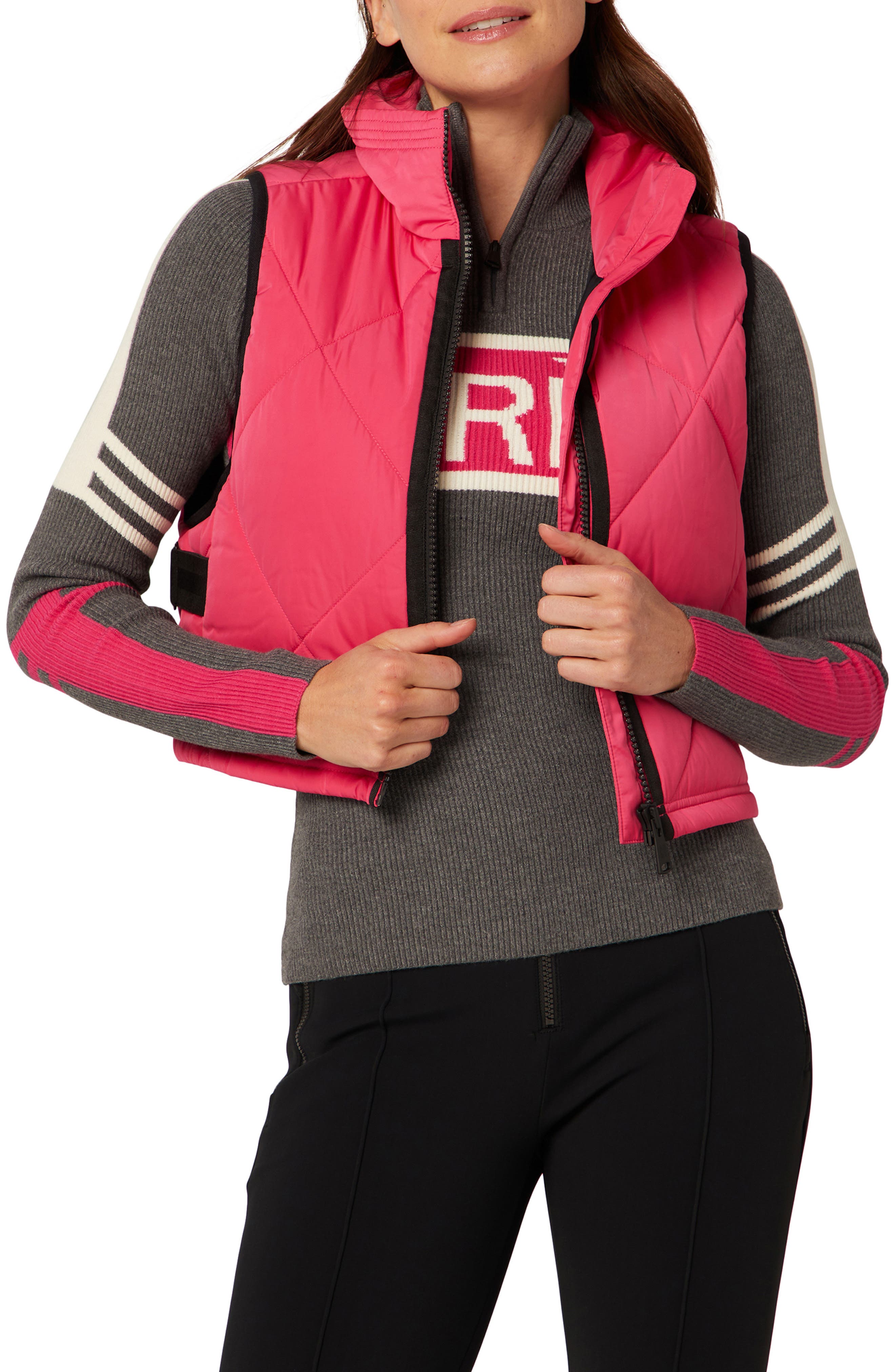 Alp N Rock La Vitesse II Crop Water Repellent Insulated Vest in Pink 