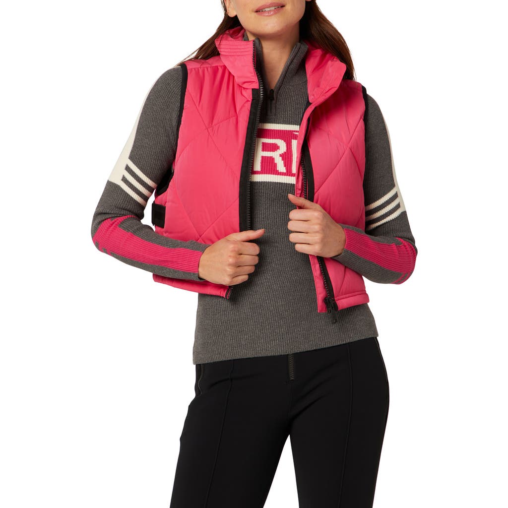 Alp N Rock La Vitesse II Crop Water Repellent Insulated Vest in Pink