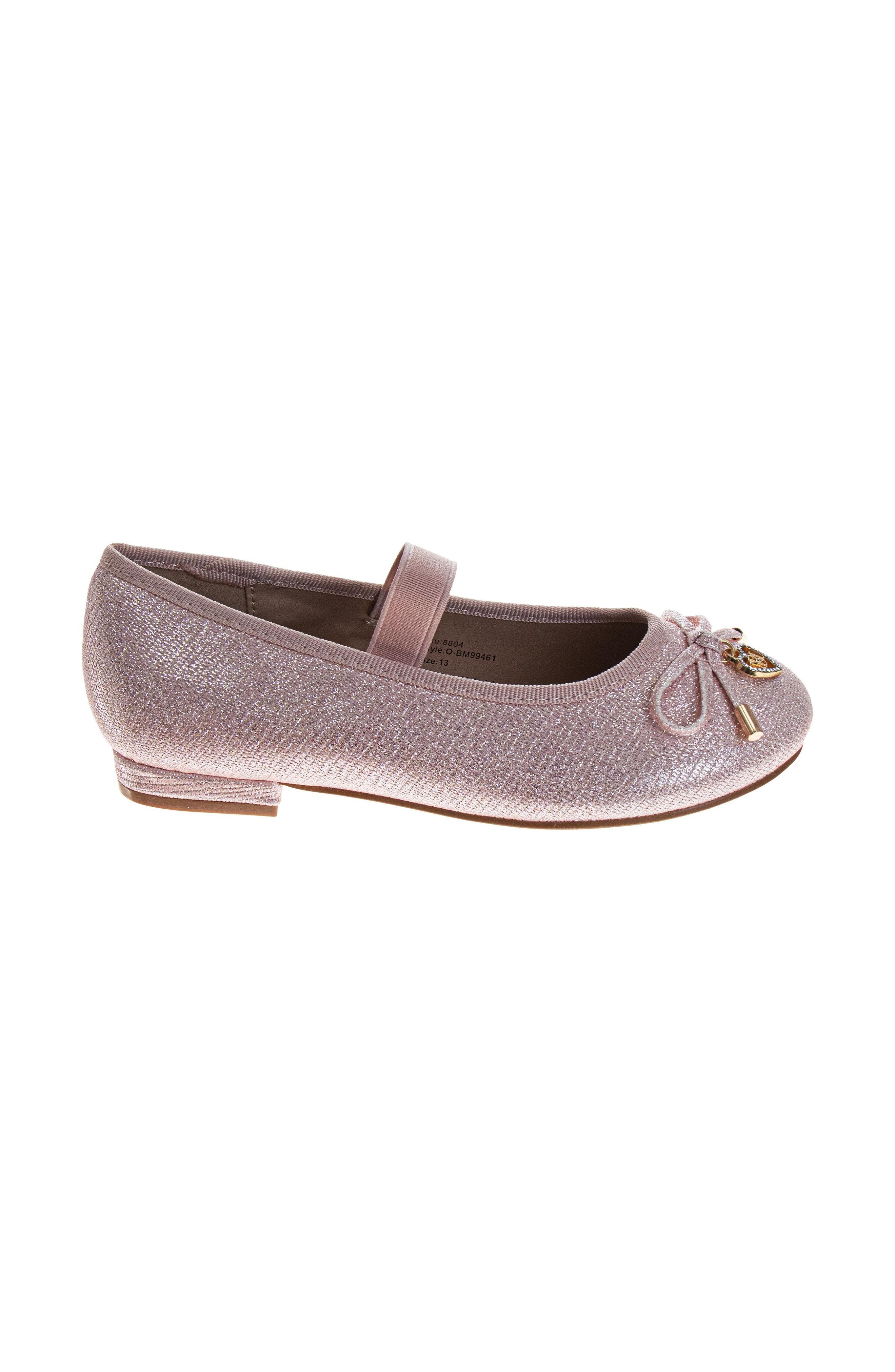 Dress Shoes for Girls Elegant Glitter Finish Classic Formal, Alternate, color, Pink