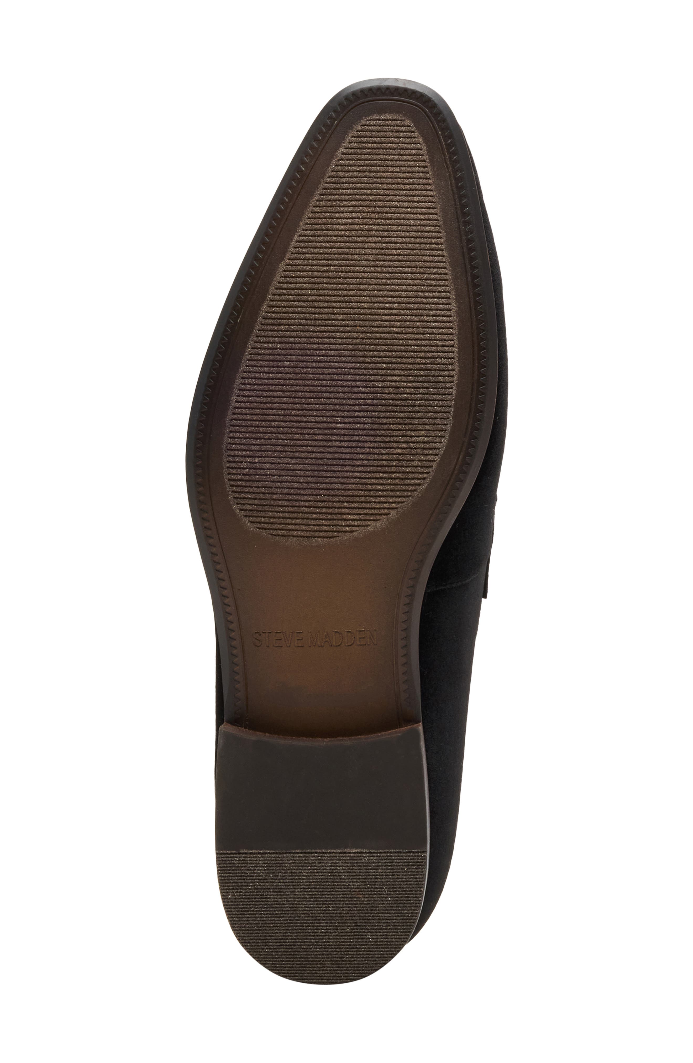 Steve Madden Jandre Velvet Bit Loafer, Alternate, color, Black Velvet