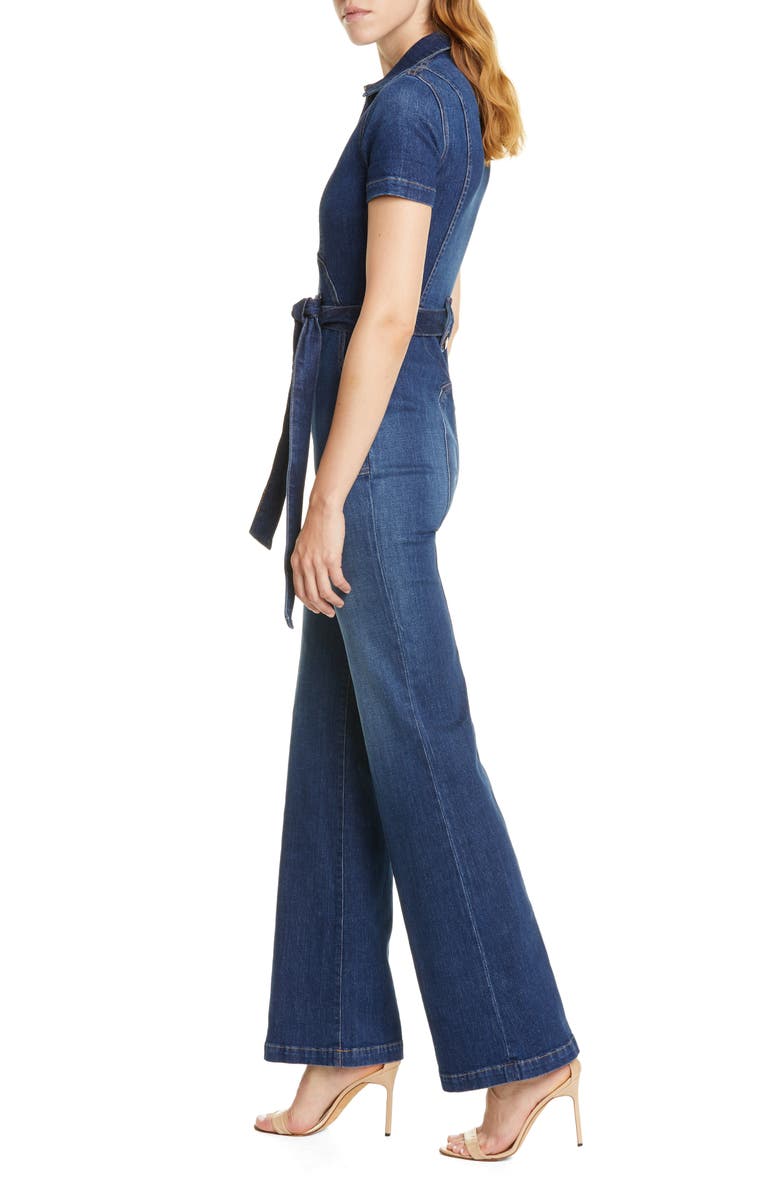 Alice + Olivia Jeans Alice + Olivia Wide Leg Jumpsuit, Alternate, color,