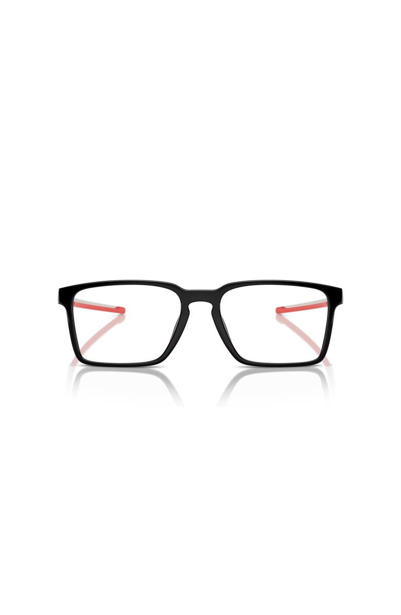 Scuderia Ferrari 56mm Rectangle optical glasses, Alternate, color, Black