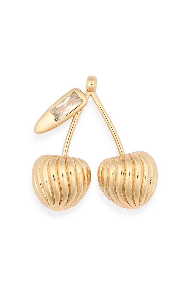 Cherry Brooch, Main, color, GOLD