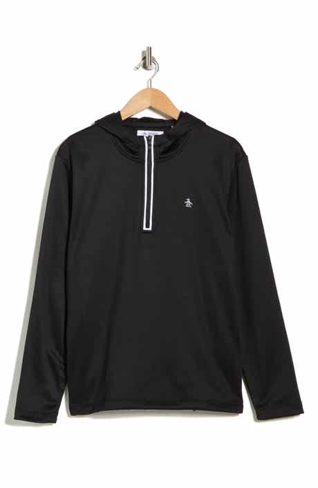 Original Penguin Long Sleeve Half-Zip Fleece Pullover Hoodie
