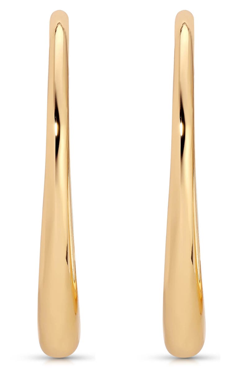 Ettika Eclipse Hoop Earrings, Alternate, color, Gold